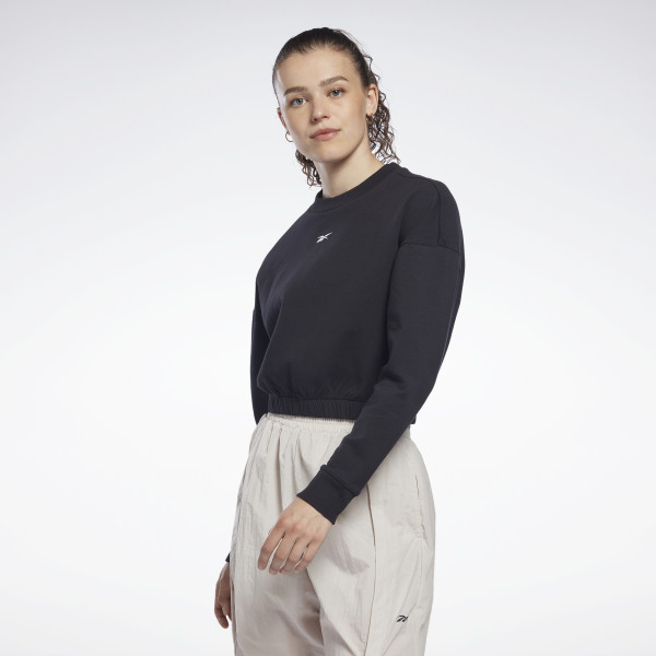 DREAMBLEND COTTON MIDLAYER SWEATSHIRT - SVÖRT